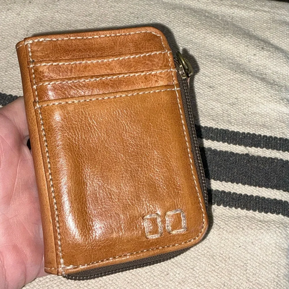 Bed Stu Leather Carrie Zip Wallet Tan Retail $100 - Picture 3 of 12